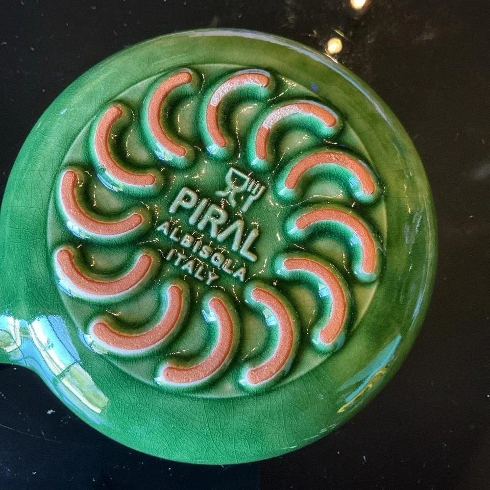 Terracotta Piral Albisola Cookware Saucier Pan Hunter Green Italy Italian 8